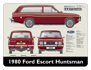 Ford Escort MkII Huntsman 1980 Mouse Mat